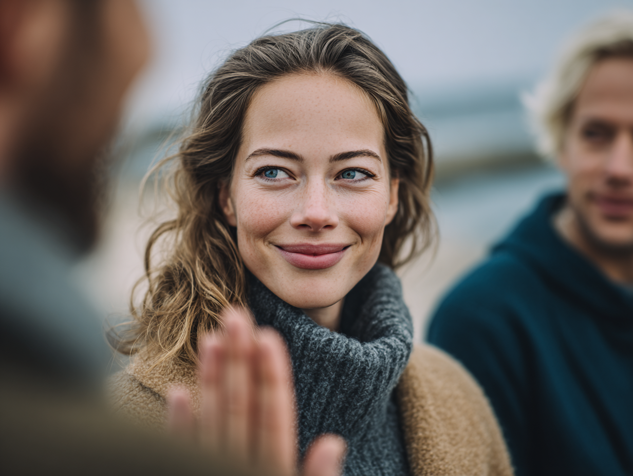 Virtual customer ready for a conversation